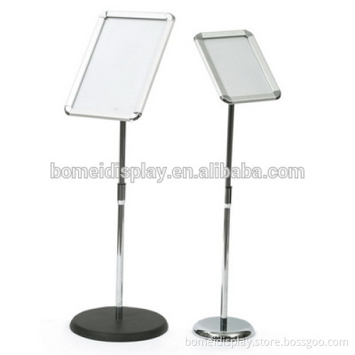 Adjustable stand poster, A4 metal snap frame
